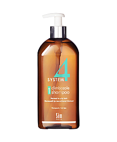 Sim Sensitive System 4 Therapeutic Climbazole Shampoo 1 Терапевтический шампунь № 1 для нормальной и жирной кожи головы 500 мл